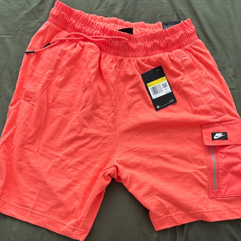 Nike Men's Bright Coral Athletic Shorts